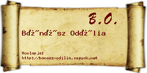 Bánász Odília névjegykártya